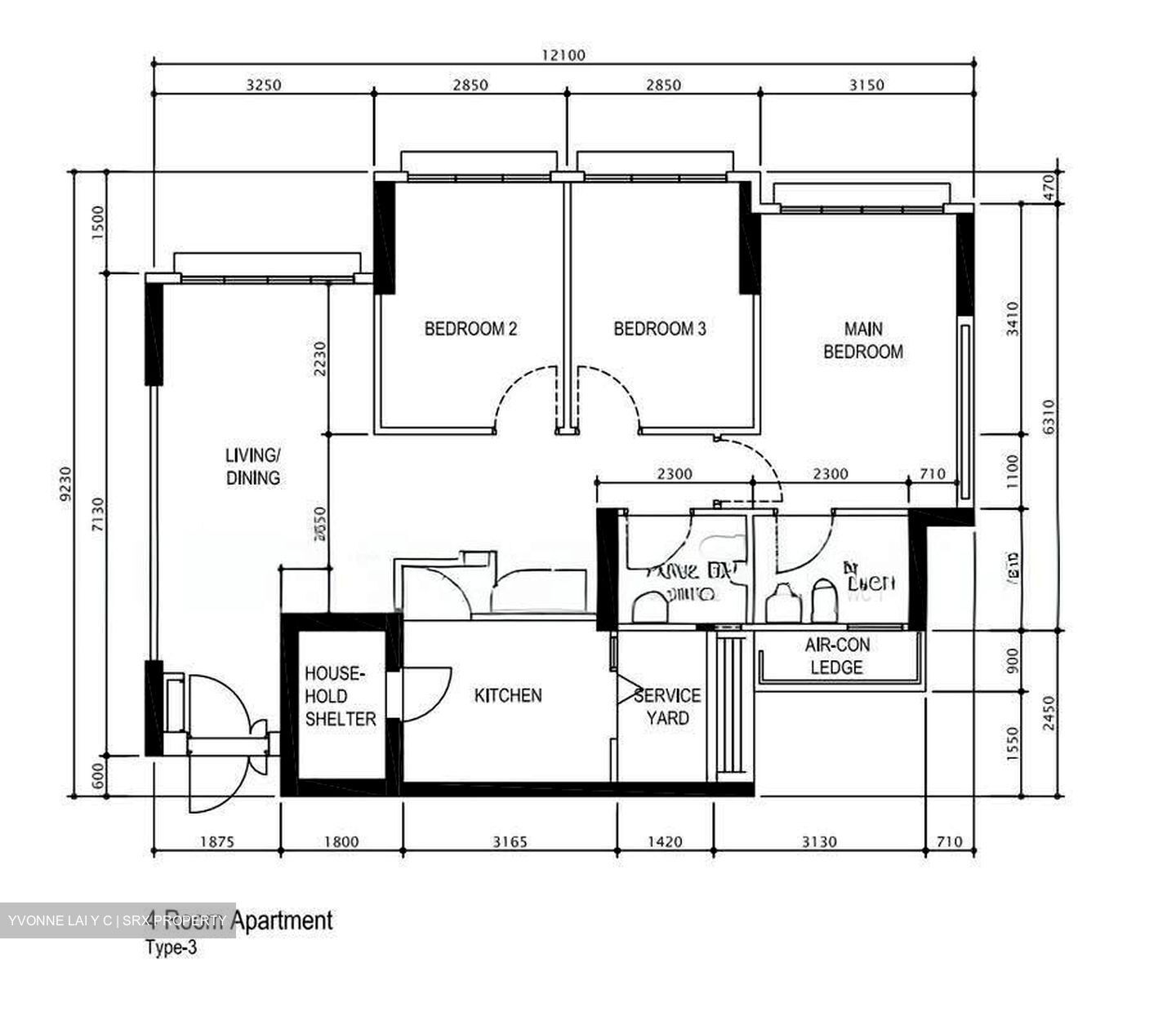 Blk 260B Kebun Baru Court (Ang Mo Kio), HDB 4 Rooms #611181491